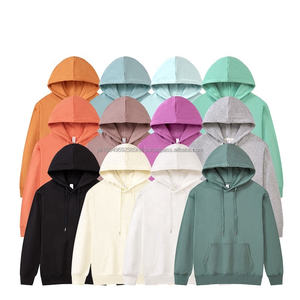 Sweat-shirt à capuche unisexe en coton French Terry 330 g/m², personnalisable avec logo OEM, décontracté, uni - Product Image 1