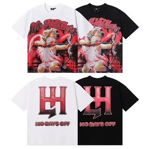 เสื้อยืดแขนสั้นคอกลมทรงปกติสำหรับผู้ชาย Life Pillars No Days สไตล์สปอร์ตแนวสตรีท ผ้าเจอร์ซีย์ผสมสแปนเด็กซ์/โพลีเอสเตอร์ สีขาวดำ - Product Image 1