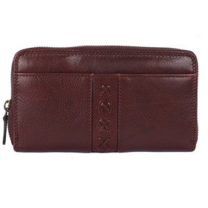Portefeuille-pochette en cuir véritable pour femme avec protection RFID et grande capacité de rangement pour cartes, sac à main design pour femmes - Product Image 1