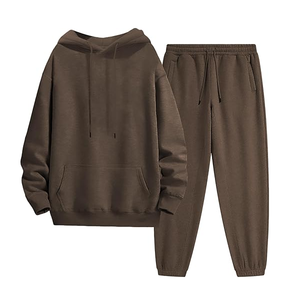 Wholesale <b>Men's</b> Winter Athletic 2-Piece Fleece Tracksuit Casual Sweat Suit Workout Sports Set 100% Cotton Sportswear for <b>Men</b> - Product Image 6