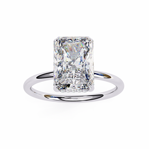 Anillo de compromiso de oro amarillo de 14 quilates con diamante de corte radiante de 2.5 quilates, certificado por IGI, diamante cultivado en laboratorio, regalos de aniversario y boda, diseñado por un diseñador de moda. - Product Image 6