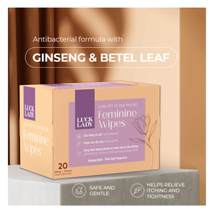 Lingettes féminines Luck Lady, 20 paquets individuels, 15x20 cm, non tissées, soin de la peau pour femmes, hygiène intime, lingettes féminines bio - Product Image 2