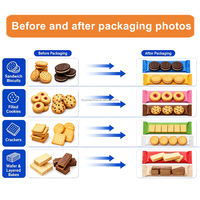 Multifunktionale Sortier- und Horizontalverpackungsmaschine für Kuchen, Kekse, Snacks und Weich- sowie Hartkekse mit Flow-Pack-Verpackungslinie