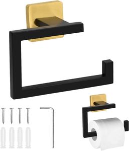 Portarrollos de Papel Higiénico Metálico de Diseño Moderno, Fácil de Limpiar, Autoadhesivo, para Montar en la Pared - Product Image 1