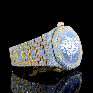 นาฬิกาข้อมือ Dial Moissanite Mechanical ETA สแตนเลสสตีล หรูหรา สำหรับทุกเพศ ขนาด 41 มม. กันน้ำ 3 บาร์ ระบบออโตเมติก พร้อมฟังก์ชั่นวันที่ - Product Image 3