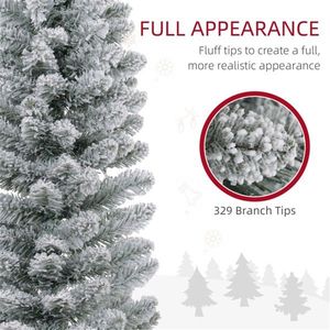 Albero di Natale Artificiale di Lusso in Pino Pre-Illuminato di Alta Qualità, 1,8 m, con Supporto Pieghevole, Ornamenti in PET e PVC per Esterni - Product Image 5