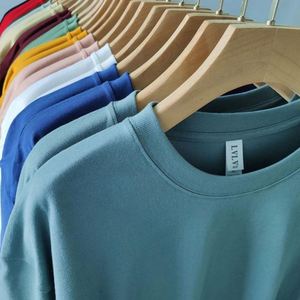T-shirt d'été pour homme en coton biologique 100% de haute qualité, tricoté, avec impression de logo de marque personnalisé, motif lettres, manches courtes - Product Image 1