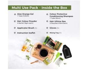 INDUS VALLEY Tinte Capilar en Gel Natural Sin Daños para Mujeres |   Tinte Orgánico para el Cabello Sin Amoníaco ni PPD con 100% de Cobertura de Canas - Product Image 5