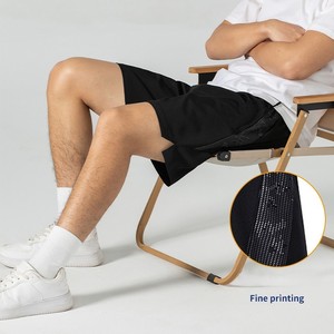 กางเกงขาสั้นผู้ชาย OEM แห้งเร็ว ทรงหลวม ห้าส่วน ผ้าไหมน้ำแข็งบางเบา สไตล์สปอร์ต แคชชวล อเนกประสงค์ ยืดหยุ่นสูง - Product Image 4