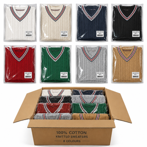 Pull col V 100 % coton personnalisé avec logo avant/arrière, anti-rétrécissement, respirant, marque privée, OEM, vente en gros pour hommes - Product Image 5