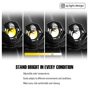 Phare personnalisé MMBCU à LED RGB, lentille de projecteur Fish Eye de 3 pouces, commande par application, faisceau haut/bas, étanche, garantie de 12 mois, PnP - Product Image 4
