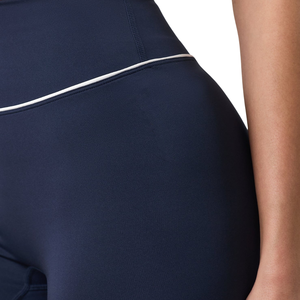 Shorts de sport bleu marine pour femme, taille haute, pour la gym, l'entraînement et le fitness - Product Image 5