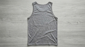 Camiseta de Gimnasio para Hombre, Precio de Fábrica, 160gsm, Poliéster/Algodón, Estilo Urbano, Cuello Redondo, Color Sólido, Logotipo Personalizado, Sin Mangas, Transpirable - Product Image 4