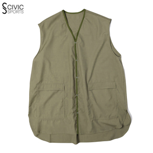 Chaleco de lana informal personalizado de alta calidad para hombre, ropa exterior, logotipo hecho de poliéster para peluquero, supermercado, trabajo, relleno de algodón - Product Image 1