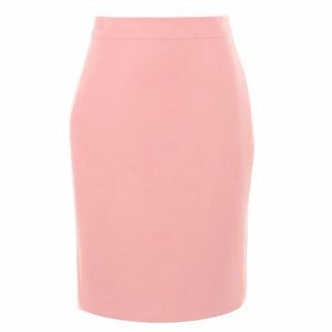 Falda plisada de punto AKA Ponte para mujer, cintura alta, verde con ribete rosa, falda línea A, informal, elegante, atuendo de hermandad griega - Product Image 1