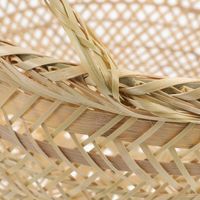Paniers de rangement en osier de bambou de haute qualité respectueux de l'environnement avec poignées économisent de l'espace-TRUNGHOA