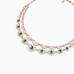 Collier classique unisexe plaqué or 18 carats avec diamant naturel taille poire, style vintage, bijoux de fiançailles, sertissage pavé - Product Image 4