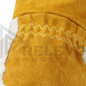 Gants de sécurité en cuir souple résistants à la chaleur pour le soudage et la protection industrielle et mécanique - Product Image 3