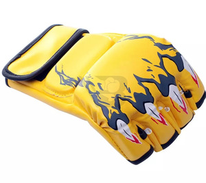 Guantes de Combate de Medio Dedo Unisex Personalizados para MMA, Muay Thai, Taekwondo, Boxeo, Transpirables, con Cierre de Cuero, de Alta Calidad - Product Image 3