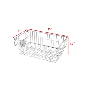 Panier de rangement en métal de style industriel, organisateur en maille robuste pour le rangement de la buanderie - Product Image 2