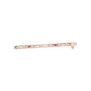 Bracelet à maillons en diamant cultivé en laboratoire – Bracelet géométrique moderne en diamant pour femme, bijoux de luxe durables - Product Image 5