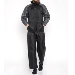 Wholesale <b>Men</b> Color Blocking Track <b>Suit</b> Set Green <b>Purple</b> Yellow Sporty Knitted Polyester Jacket & Pants Spring Wear Stand Collar - Product Image 3