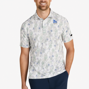 Camiseta de Golf de Manga Corta para Hombre, Personalizada con Logotipo, Tejido de Punto Premium, Secado Rápido, Diseño Floral, Poliéster y Spandex, Ropa Deportiva - Product Image 3