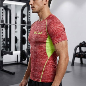 Camiseta Deportiva Ligera de Compresión, 100% Algodón Ecológico, Secado Rápido, Tejido Transpirable y Elástico para Ejercicio Físico - Product Image 4