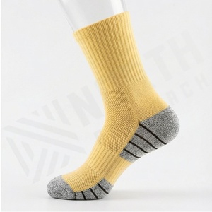 Yellow Crew <b>Socks</b> Breathable Moisture Wicking Running Athletic Sport <b>Socks</b> for Adults Summer Wear - Product Image 3