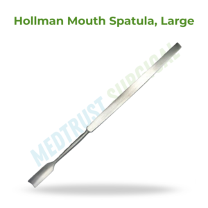 Spatule buccale Hollman, instrument chirurgical vétérinaire de grande taille, en acier inoxydable - Product Image 2