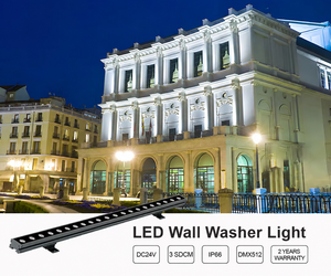 Lámpara LED de Pared de 18W y 500mm, IP65 Impermeable, Iluminación Arquitectónica para Fachadas, Amplia Cobertura de Pared (Opciones Blanco Cálido y RGB) - Product Image 1