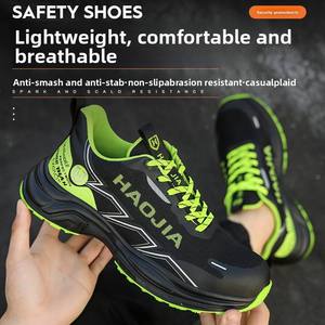 Chaussures de sécurité unisexes légères, anti-écrasement, anti-perforation, avec embout en acier, pour le bâtiment - Product Image 3
