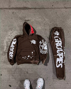 Ensemble de survêtement élégant pour homme, idéal pour la gym, la course à pied, coupe ajustée, respirant, jogging, coton, deux pièces - Product Image 3