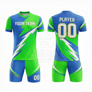 Camiseta de Fútbol de Manga Corta con Cuello en V para Hombre, Uniforme Deportivo Personalizado de Secado Rápido y Tejido Transpirable - Product Image 6