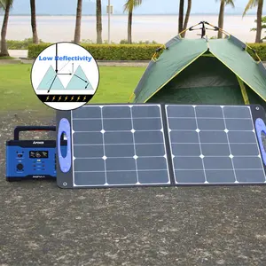 Для дома и на открытом воздухе складные и портативные гибкие солнечные панели 100 Вт резервное питание солнечной станции энергетическая система