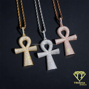 จี้เพชรโมอิสซาไนต์สุดหรูหราประดับเพชรแบบ Iced Out ดีไซน์ฮิปฮอปสุดเท่ ผลิตจากเงินแท้ 925 - Product Image 6
