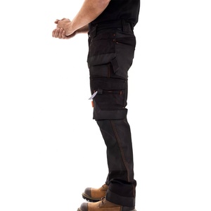 กางเกงคาร์โก้ผ้าทนทานหลายกระเป๋าสำหรับผู้ชายสวมใส่สบายโลโก้และป้ายผลิตตามสั่ง - Product Image 3