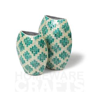 Vase artisanal en bambou exquis, design moderne, écologique, léger, décoration d'intérieur, cadeau prêt à l'emploi, Vietnam - Product Image 5