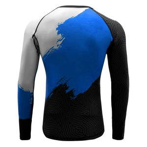 Rashguard de qualité supérieure, design personnalisé, sublimation, tissu extensible à séchage rapide, respirant, pour l'entraînement et les vêtements de sport - Product Image 2