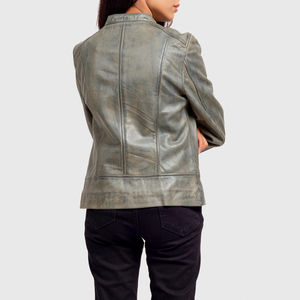 PIHA SPORTS Women's Original Suede Biker Motorcycle <b>Jacket</b> with Zip Pockets Breathable Vintage Short Coat for <b>Winter</b> - Product Image 1
