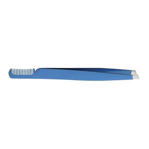 Pince à épiler professionnelle de luxe en acier inoxydable, faite à la main, avec poignée confortable et pointe fine pour la séparation des cils et des sourcils - Product Image 3