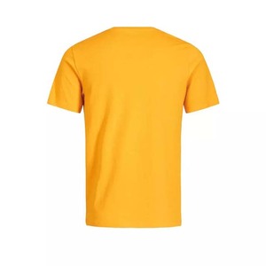 Vente en gros de chemises pour hommes de qualité supérieure, prix bas, grandes tailles, 100% coton, couleur jaune, col rond, été - Product Image 2