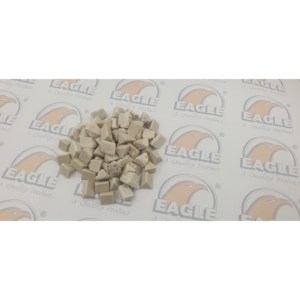 Outils de bijouterie en céramique, triangle blanc 15 x 15 mm - Product Image 2