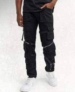 Pantalones Casuales de Estilo Urbano para Hombre, Pantalones Cargo de Alta Calidad 100% Algodón, Suaves, Modernos y Cómodos - Product Image 4