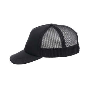 Casquette Trucker en Mousse et Maille Noire Unie Personnalisée Haut de Gamme, Vente Chaude, pour Streetwear et Sports de Plein Air - Product Image 3