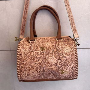 Bolso de Hombro de Cuero Tallado a Mano Estilo Bohemio Gitano, Novedad, Hecho a Mano, Estilo Western, Elegante, Multiusos, Venta al por Mayor - Product Image 1