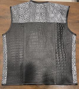 Trending Premium <b>Leather</b> Motorcycle Riding Vest Windproof Waterproof Breathable Plus Size Racing Safety Men Custom Available - Product Image 2
