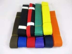 Ceintures de karaté, arts martiaux, judo, BJJ, taekwondo en coton de différentes couleurs - Product Image 3