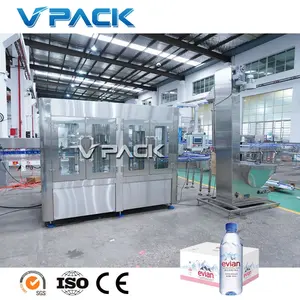 China factory manufacture stainless steel newest full automatic plastic bottle water filling packing machine