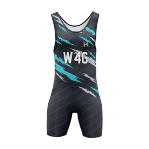 Combinaison de lutte pour homme, personnalisée, imprimée par sublimation, de haute qualité, respirante, légère, extensible, séchage rapide, durable - Product Image 1